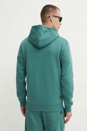 G-Star Raw bluza x Sofi Tukker barbati, culoarea verde, cu glugă, neted