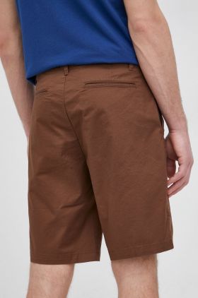 Sisley Pantaloni scurți bărbați, culoarea maro