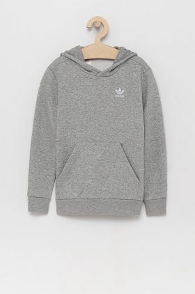 Adidas Originals Bluză copii H32353 culoarea gri, cu imprimeu