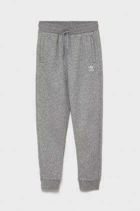 Adidas Originals Pantaloni copii H32407 culoarea gri, material neted