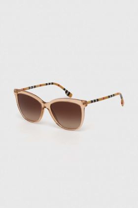 Burberry ochelari de soare femei, culoarea bej