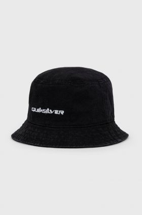 Quiksilver palarie din bumbac culoarea negru, bumbac