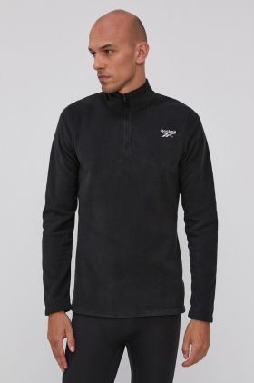 Reebok Bluză GR8959 bărbați, culoarea negru, material neted