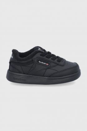 Reebok Classic încălțăminte din piele pentru copii Club C FZ2096 culoarea negru