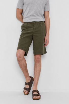 Sisley Pantaloni scurți bărbați, culoarea verde