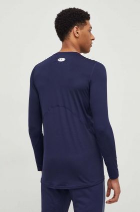 Under Armour mânecă lungă de antrenament culoarea bordo, neted