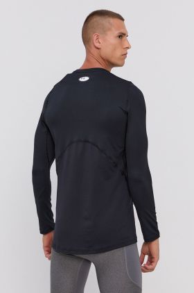 Under Armour mânecă lungă de antrenament culoarea bordo, neted