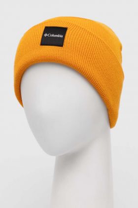 Columbia căciulă City Trek Heavyweight Beanie culoarea portocaliu, din tricot gros 1911251