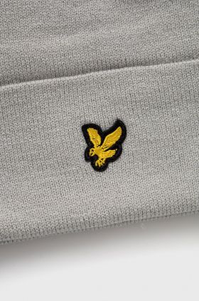 Lyle & Scott Căciulă culoarea gri, din tesatura neteda