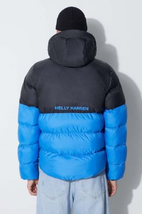 Helly Hansen geacă ACTIVE PUFFY JACKET bărbați, culoarea verde, de iarnă 53523