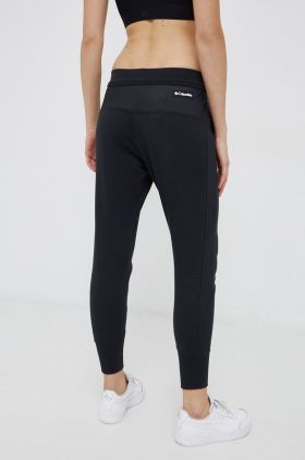 Columbia pantaloni femei, culoarea negru, material uni 1908731-012