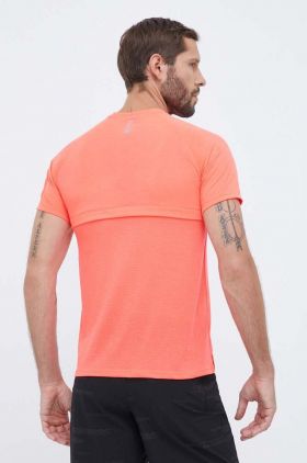 Under Armour tricou de alergare culoarea albastru marin, neted