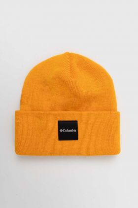 Columbia căciulă City Trek Heavyweight Beanie culoarea portocaliu, din tricot gros 1911251