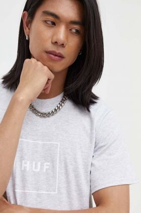 HUF tricou din bumbac culoarea alb, cu imprimeu