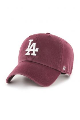 47brand șapcă MLB Los Angeles Dodgers culoarea violet, cu imprimeu