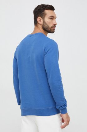 Helly Hansen hanorac de bumbac bărbați, culoarea bleumarin, cu imprimeu 34000