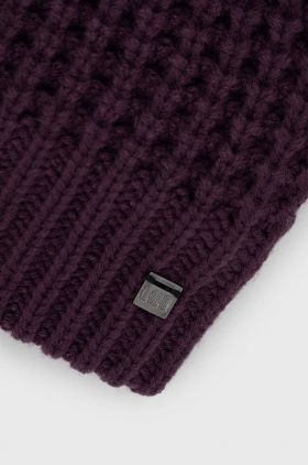 Helly Hansen caciula culoarea violet, din tricot gros