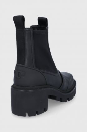 Tory Burch Ghete Chelsea de piele femei, culoarea negru, cu toc drept