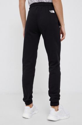 The North Face pantaloni femei, culoarea negru, material uni NF0A5ID4JK31-JK31