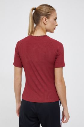 Adidas Performance Top GQ2857 femei, culoarea maro