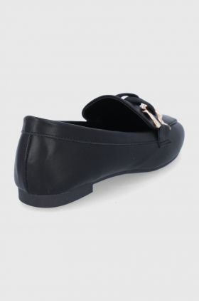 Answear Lab Mocasini femei, culoarea negru, cu toc plat