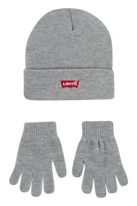 Levi's Căciulă si Mănuși copii culoarea gri