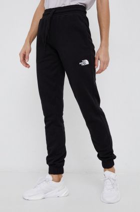 The North Face pantaloni femei, culoarea negru, material uni NF0A5ID4JK31-JK31