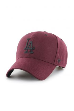 47brand șapcă MLB Los Angeles Dodgers culoarea violet, cu imprimeu