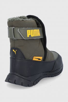 Puma cizme de iarna pentru copii Puma Nieve Boot WTR AC PS culoarea verde