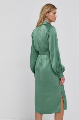 Samsoe Samsoe Rochie culoarea verde, midi, oversize