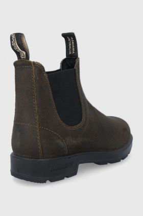 Blundstone Ghete Chelsea de piele 1615 bărbați, culoarea verde