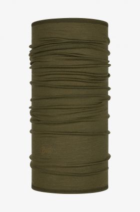 Buff Fular împletit bărbați, culoarea verde, material neted