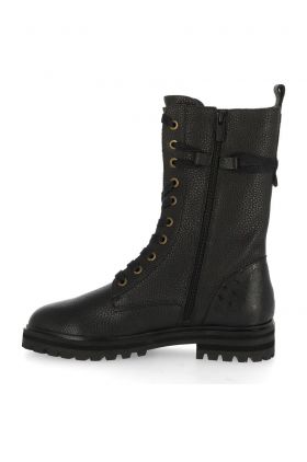 Mexx Bocanci de piele Hatty femei, culoarea negru, cu toc plat