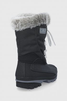 CMP cizme de iarna copii GIRL POLHANNE SNOW BOOTS culoarea negru