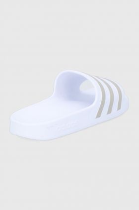 adidas papuci Adilette EF1730.D femei, culoarea alb EF1730