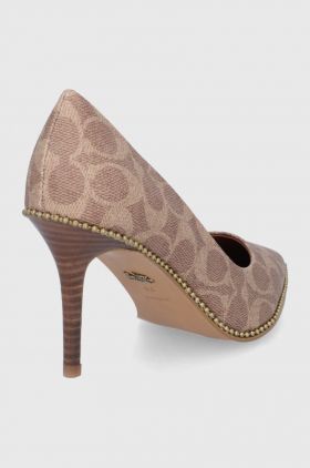 Coach Pantofi cu toc Waverly culoarea maro G4374