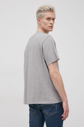 Levi's Tricou din bumbac culoarea gri, melanj