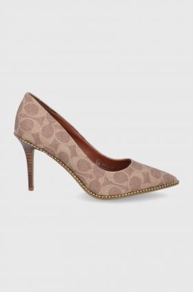 Coach Pantofi cu toc Waverly culoarea maro G4374