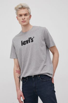 Levi's tricou din bumbac culoarea gri, melanj 16143.0392-Greys