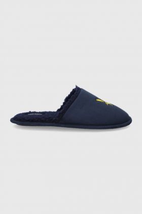 Lyle & Scott Papuci de casa culoarea albastru marin