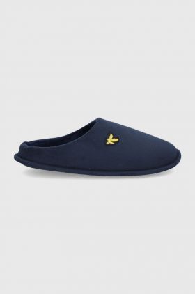 Lyle & Scott Papuci de casa culoarea albastru marin