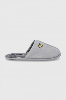 Lyle & Scott Papuci de casa culoarea gri