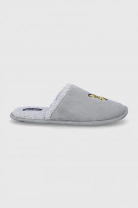 Lyle & Scott Papuci de casa culoarea gri