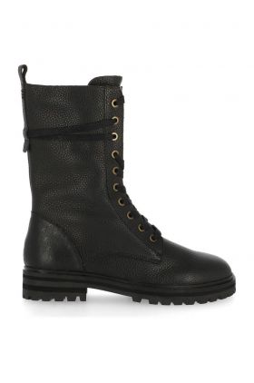 Mexx Bocanci de piele Hatty femei, culoarea negru, cu toc plat