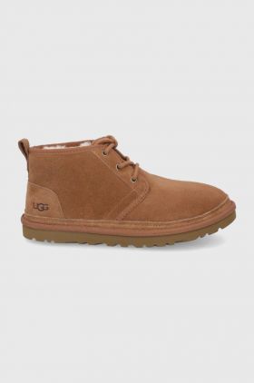 UGG Pantofi de piele întoarsă Neumel bărbați, culoarea maro