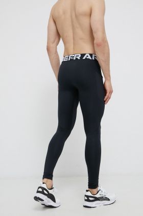 Under Armour leggins de antrenament culoarea gri, neted