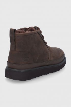 UGG ghete de piele barbati, culoarea maro