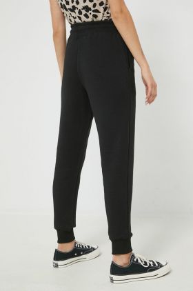 47brand Pantaloni culoarea negru, cu imprimeu