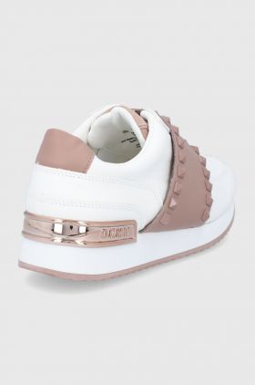 Dkny Pantofi culoarea alb, cu toc plat