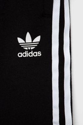 Adidas Originals Pantaloni scurți copii H32342 culoarea negru, material neted, talie reglabila